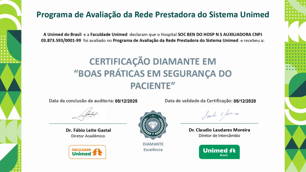 Segurança do PACIENTE: Auxiliadora É Diamante